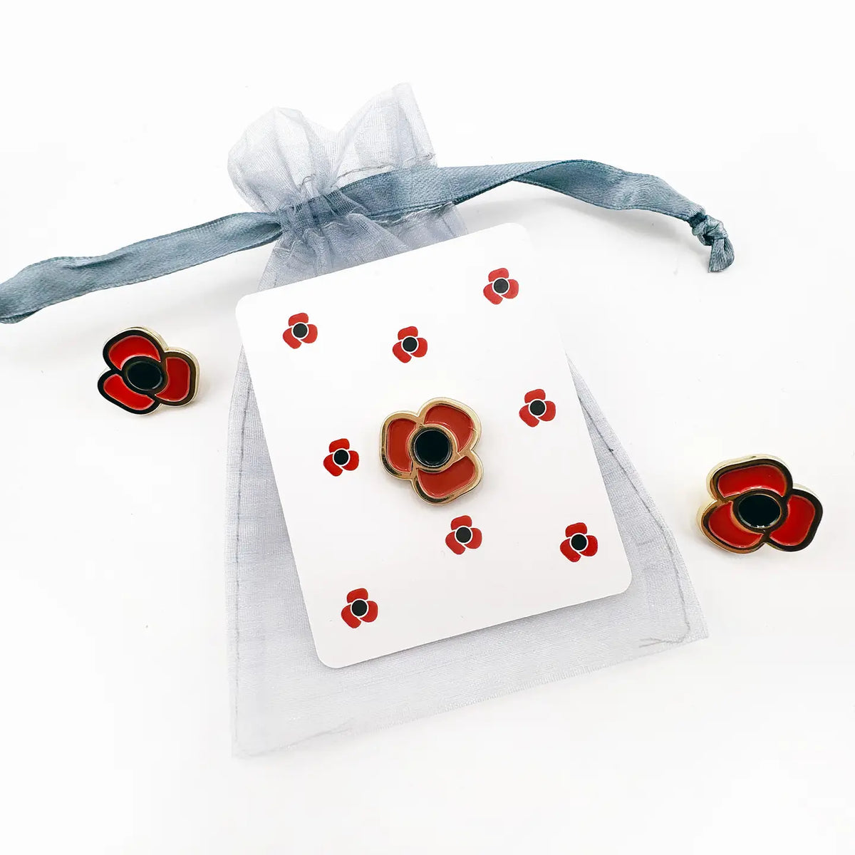 Poppy Pin Badge Brooch