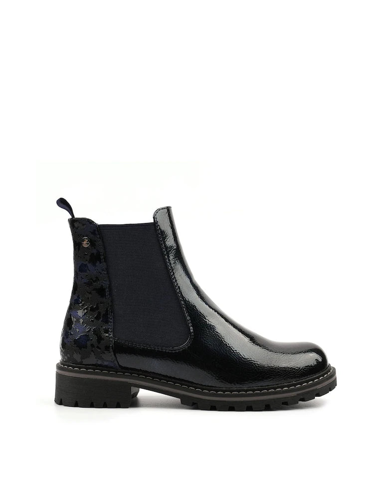 Lunar | Bessy Ankle Boot | Navy