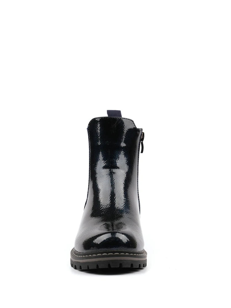 Lunar | Bessy Ankle Boot | Navy