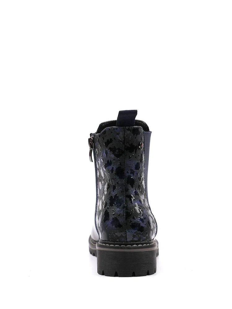 Lunar | Bessy Ankle Boot | Navy