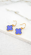 Envy - Fleur Dropper Earring - Gold/ Blue