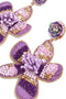 My Doris | Purple Flower Earrings