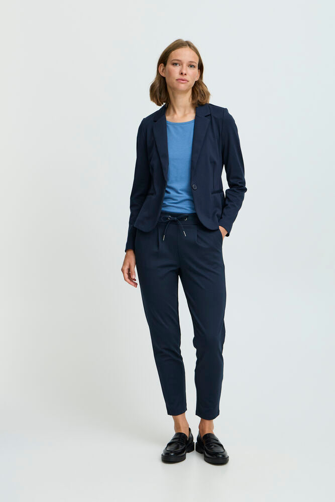 B.young | Rizetta Crop Pant | Navy | Copenhagen Night