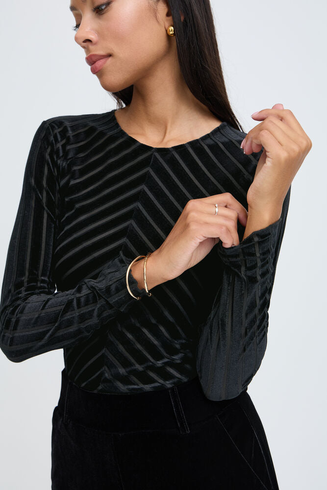Pre-Order | BYSHIRLEY Stripe Top | Black