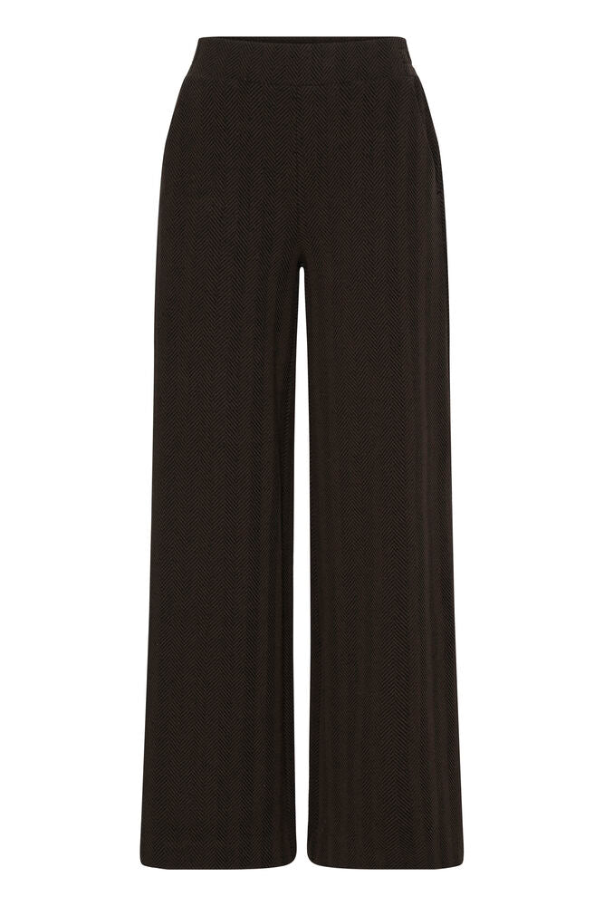 b.young| BYPETRINA Trousers | Java Meteo | Chocolate Brown