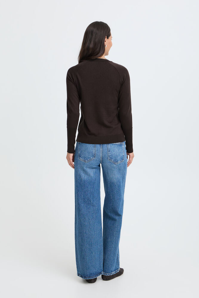B.young | BYMMORLA Fine Knit Pullover | Brown