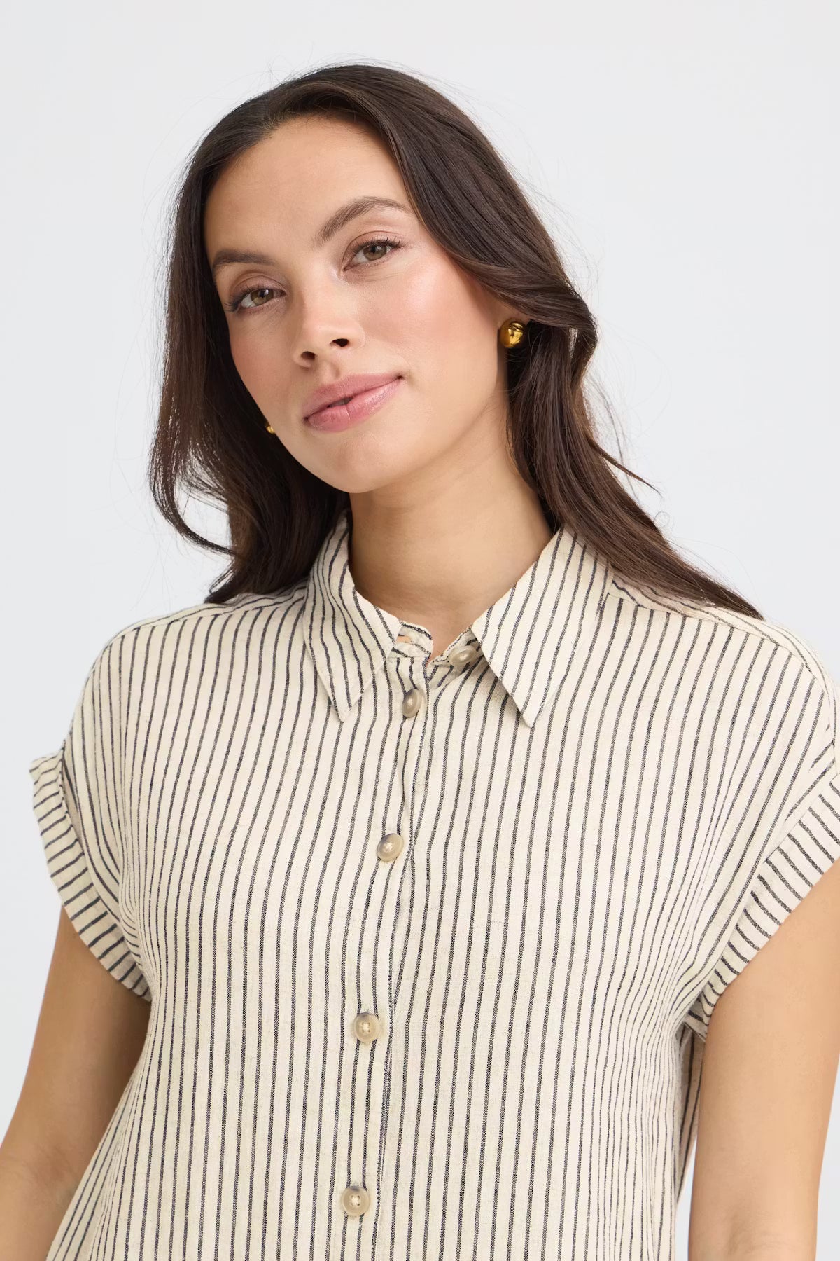 B.young | BYFALAKKA Shirt Dress | Natural Stripe