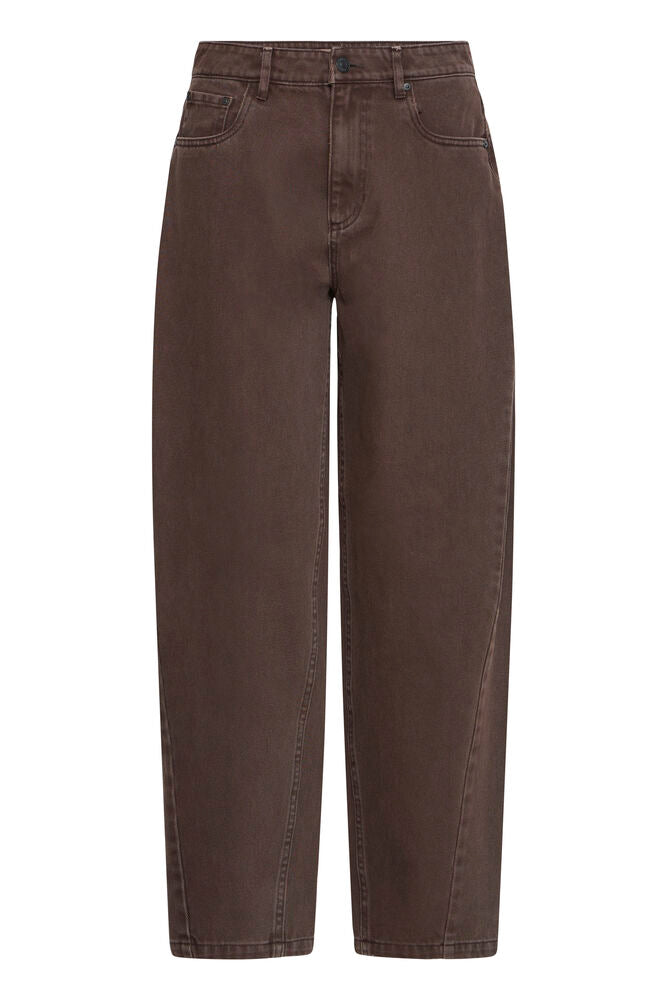 b.young | BYKAMARI Barrel Jeans | Chocolate Brown