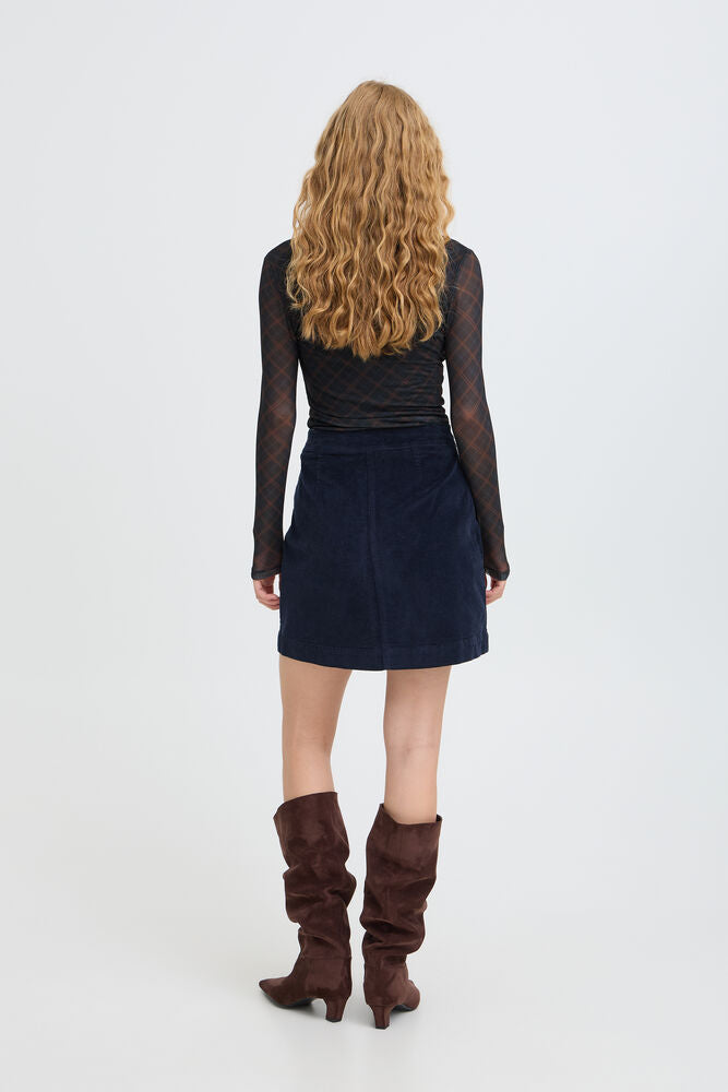 b.young | BYDASIK A POCKET Skirt | Dark Sapphire Blue