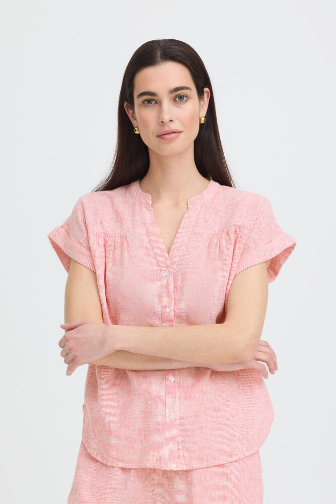 B.young | BYIZOLA Shirt | Red & White