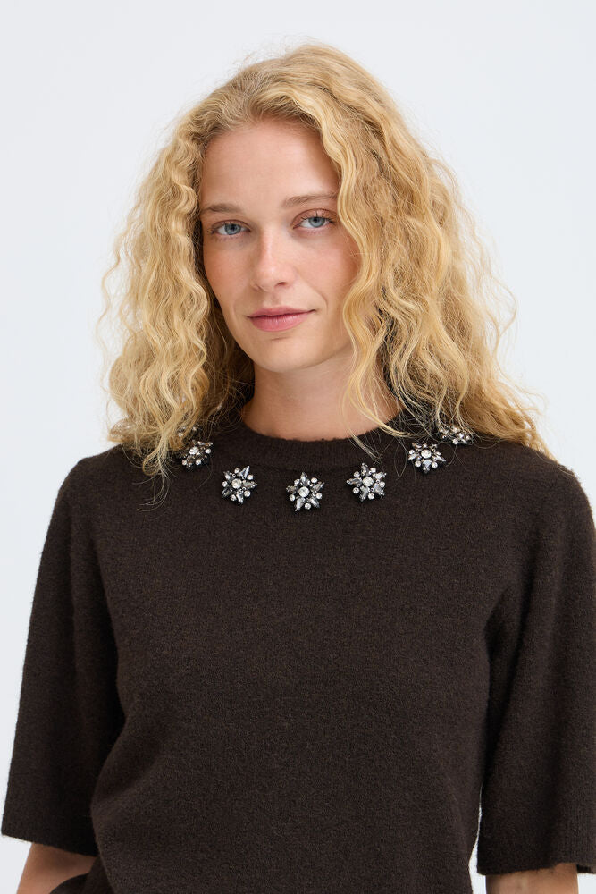 Pre-Order | BYOMEA Crystal Jumper | Java Chocolate Brown