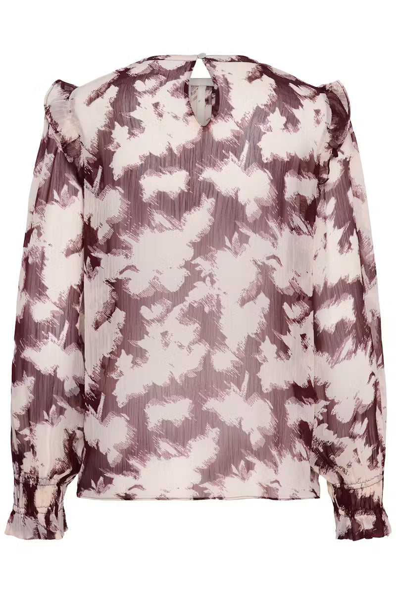 Saint Tropez | UmindaSZ Blouse |  Winetasting Shadow Blooms