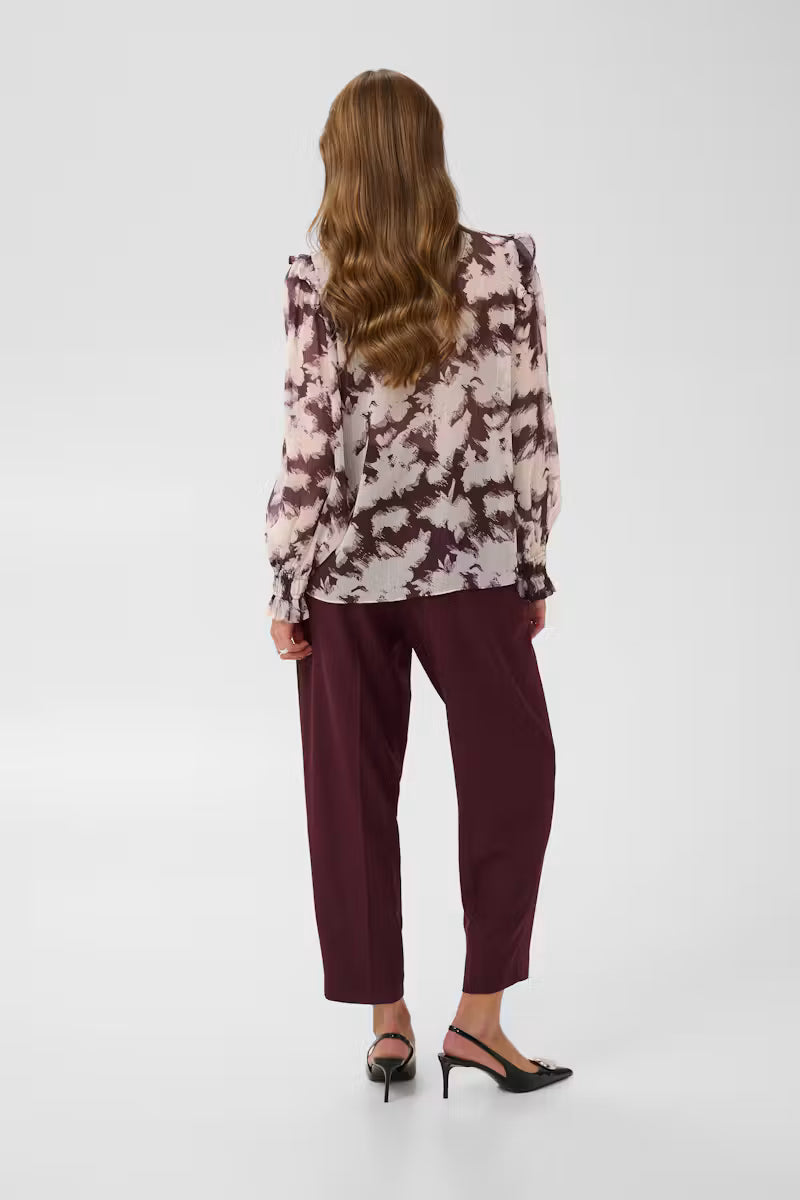Saint Tropez | UmindaSZ Blouse |  Winetasting Shadow Blooms