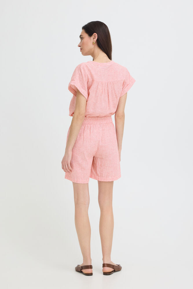 B.young | BYIZOLA Shorts | Red & White