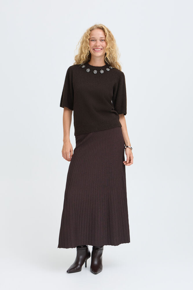 Pre-Order | BYOMEA Crystal Jumper | Java Chocolate Brown