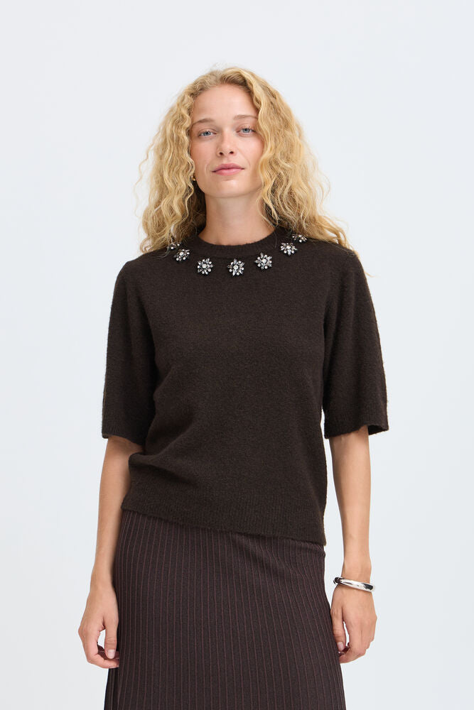 Pre-Order | BYOMEA Crystal Jumper | Java Chocolate Brown