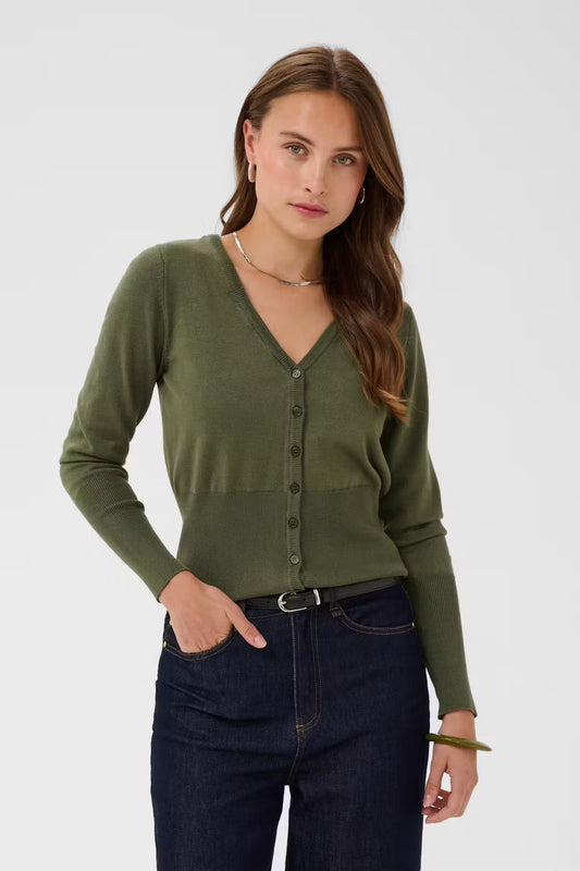 Saint Tropez | MilaSZ Slim Cardigan | Olive Green