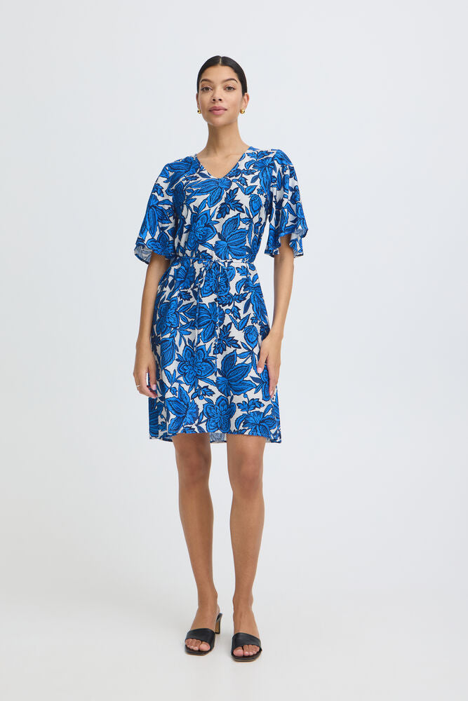 B.Young | BYIKAIA Dress | Blue Flower