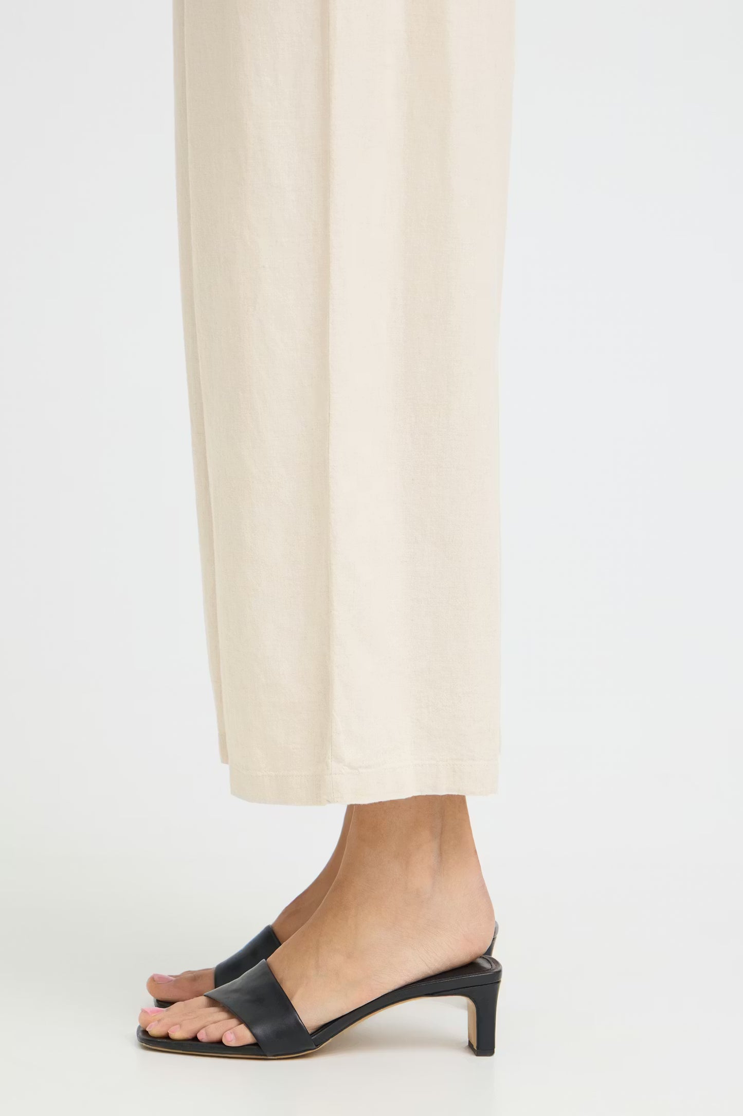 B.young | BYFALAKKA Linen Trousers | Natural