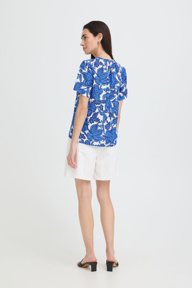 B.Young | BYIKAIA Blouse | Blue Flower