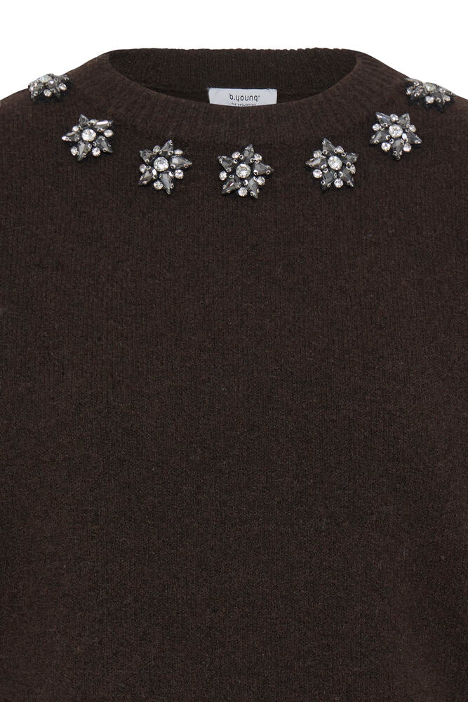 Pre-Order | BYOMEA Crystal Jumper | Java Chocolate Brown