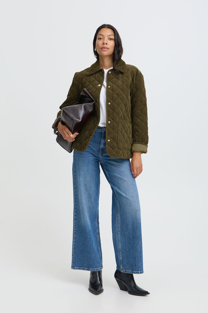 b.young| BYCARMEN Jacket | Beech | Olive Green