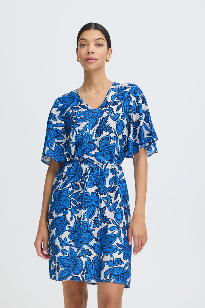 B.Young | BYIKAIA Dress | Blue Flower