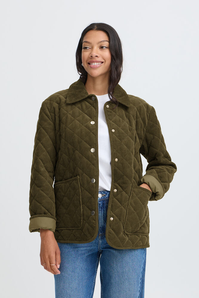 b.young| BYCARMEN Jacket | Beech | Olive Green