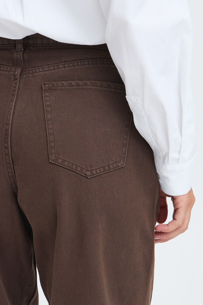b.young | BYKAMARI Barrel Jeans | Chocolate Brown