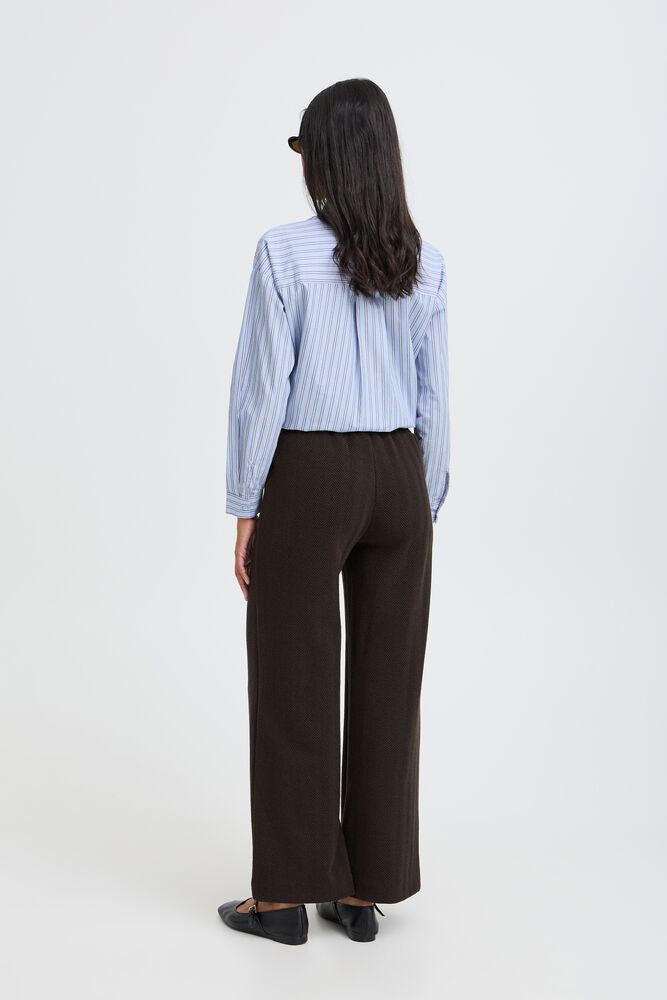 b.young| BYPETRINA Trousers | Java Meteo | Chocolate Brown