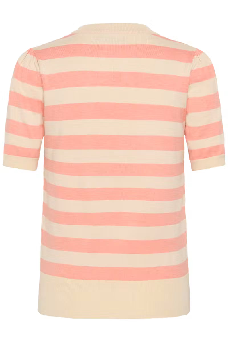 MilaSZ SS Pullover | Blooming Ivory Stripe