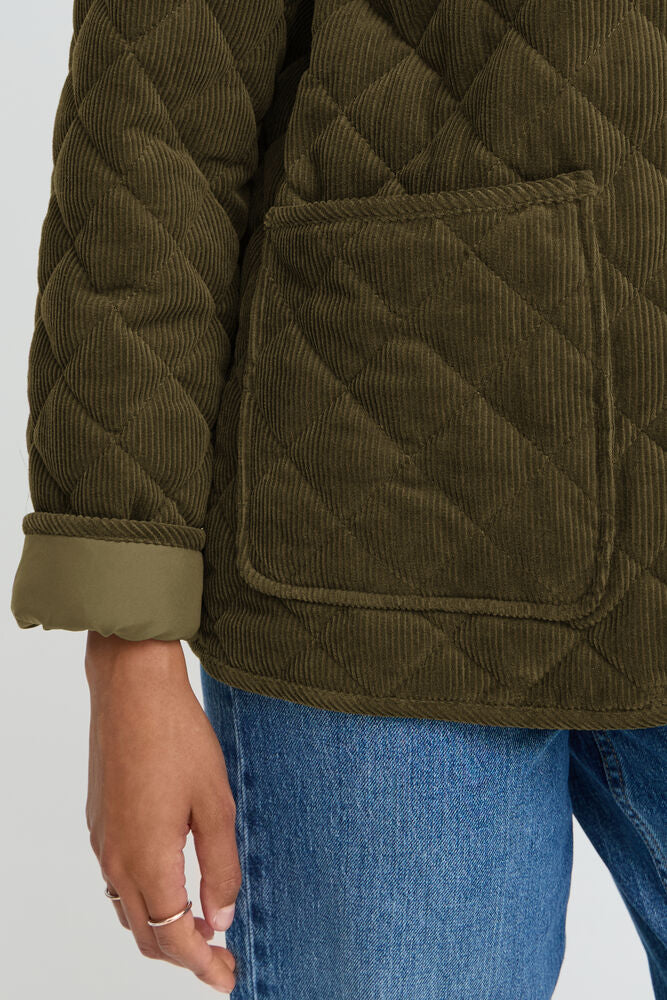 b.young| BYCARMEN Jacket | Beech | Olive Green