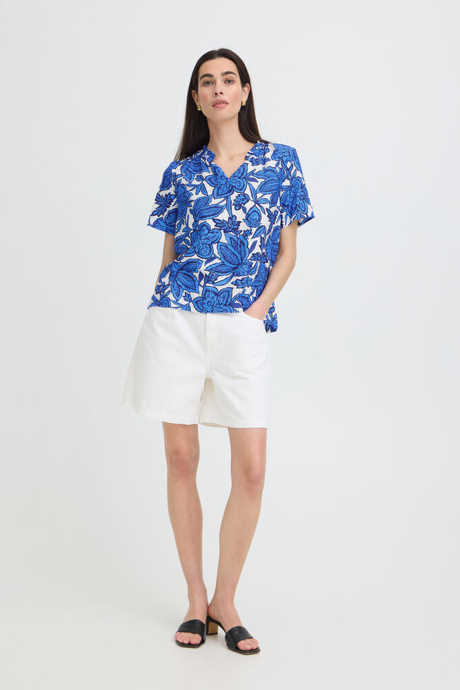 B.Young | BYIKAIA Blouse | Blue Flower