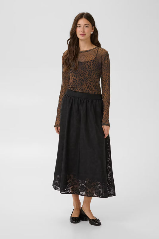 Culture | CUASHLEY Blouse | Brown Leopard