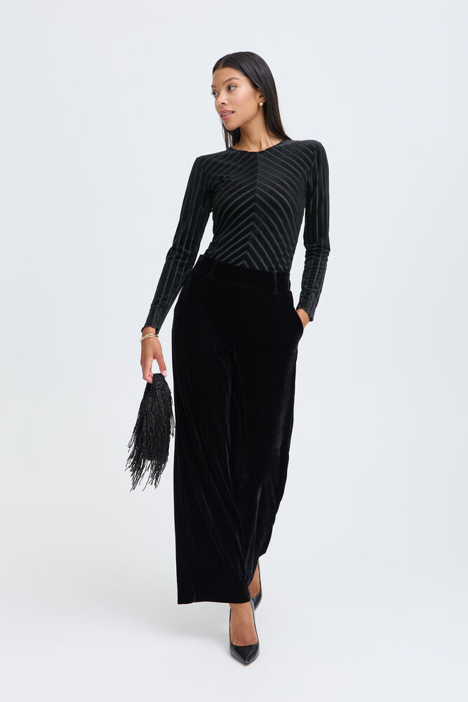 Pre-Order | BYSHIRLEY Stripe Top | Black