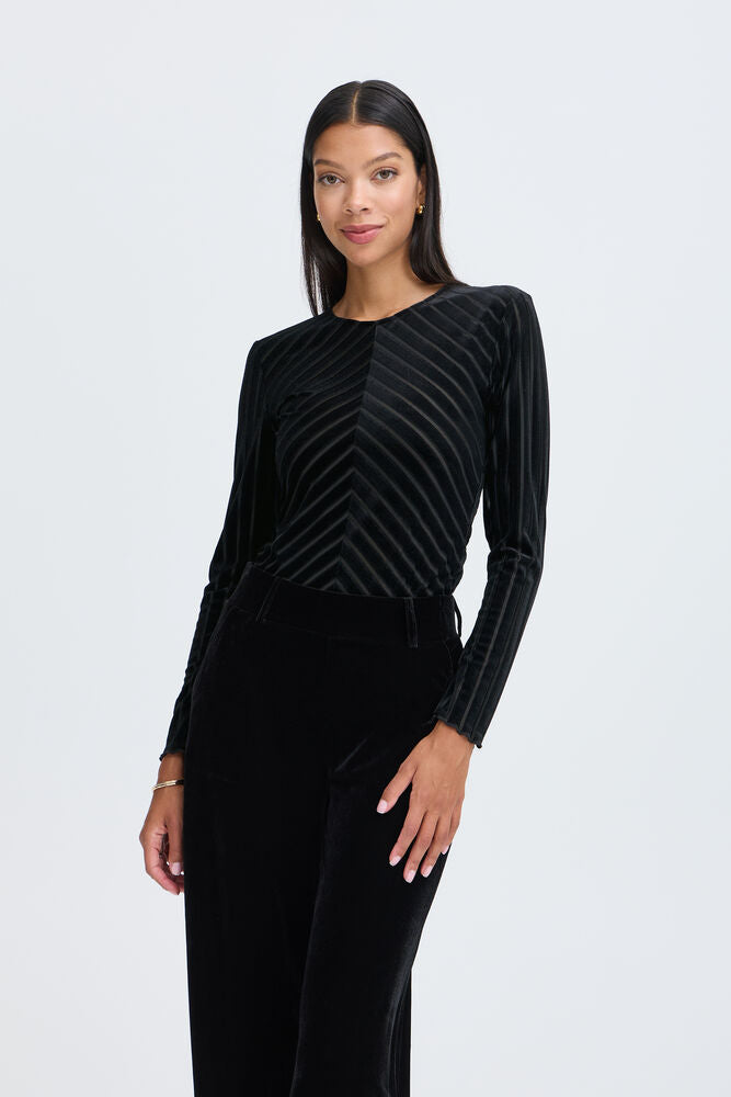 Pre-Order | BYSHIRLEY Stripe Top | Black