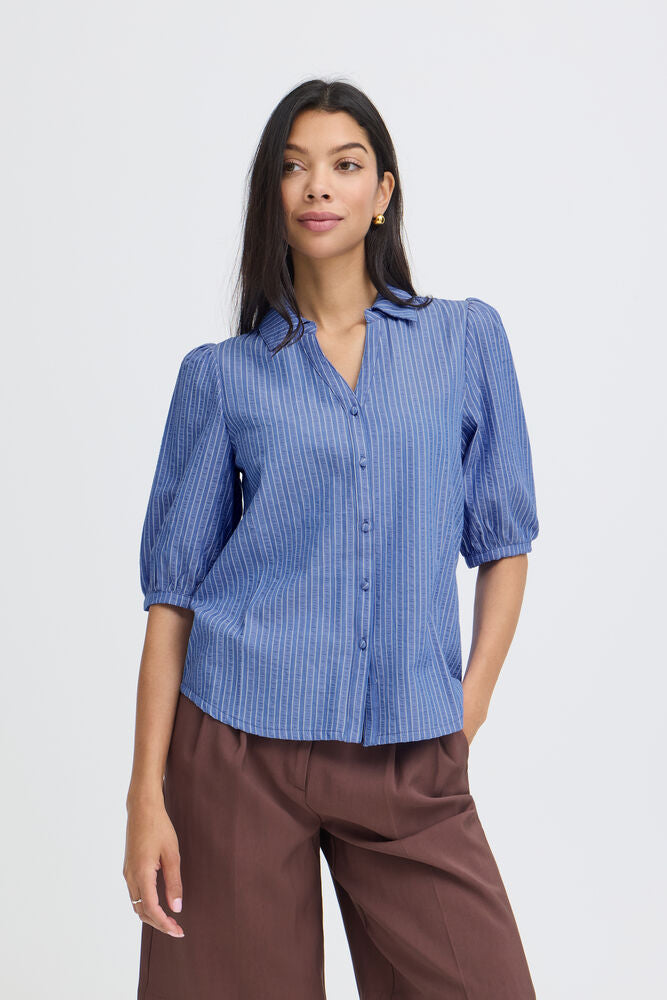 B.young | BYJAIDEN Shirt | Blue Stripes