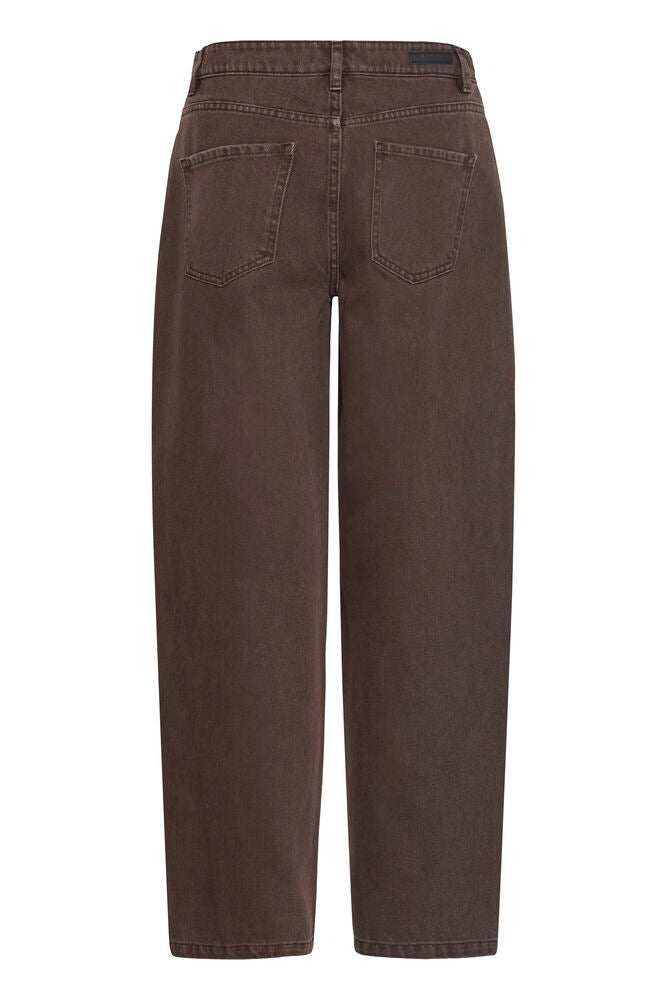 b.young | BYKAMARI Barrel Jeans | Chocolate Brown