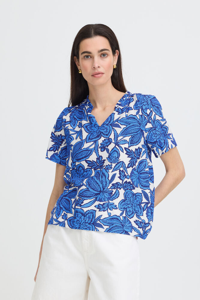 B.Young | BYIKAIA Blouse | Blue Flower
