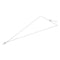 White Leaf | Lightning Strike Necklace - Silver