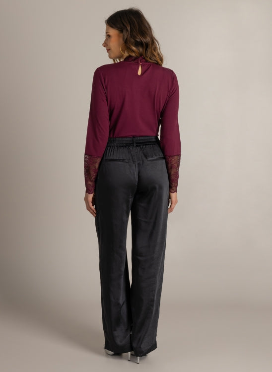 Ivy Beau | IBMARTE Top | Wine Red