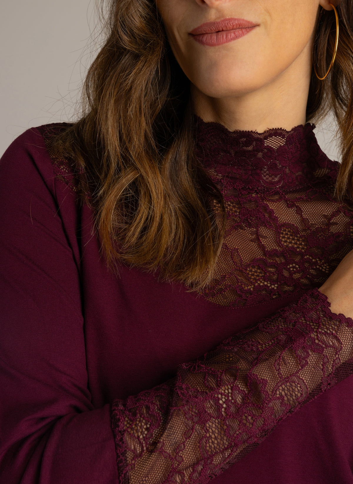 Ivy Beau | IBMARTE Top | Wine Red