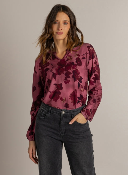 Ivy Beau | IBMADISON Top | Wine Red