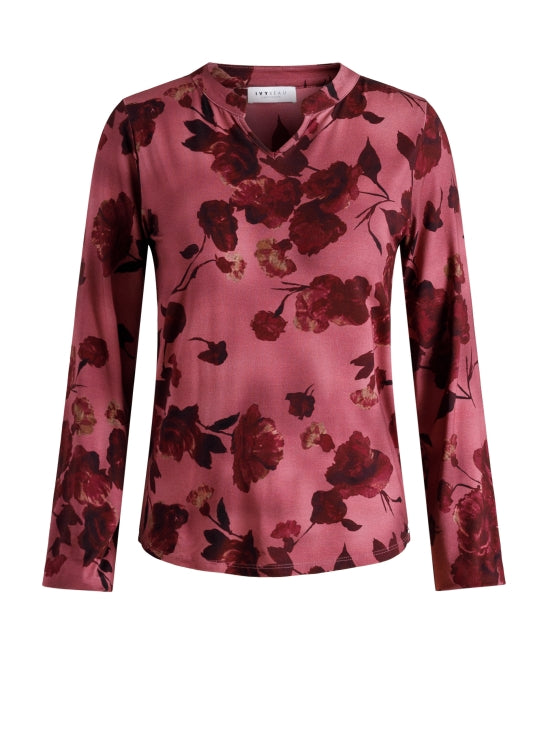 Ivy Beau | IBMADISON Top | Wine Red