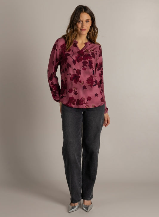 Ivy Beau | IBMADISON Top | Wine Red