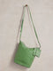 White Stuff | Fern Leather Crossbody Bag | Bright Green