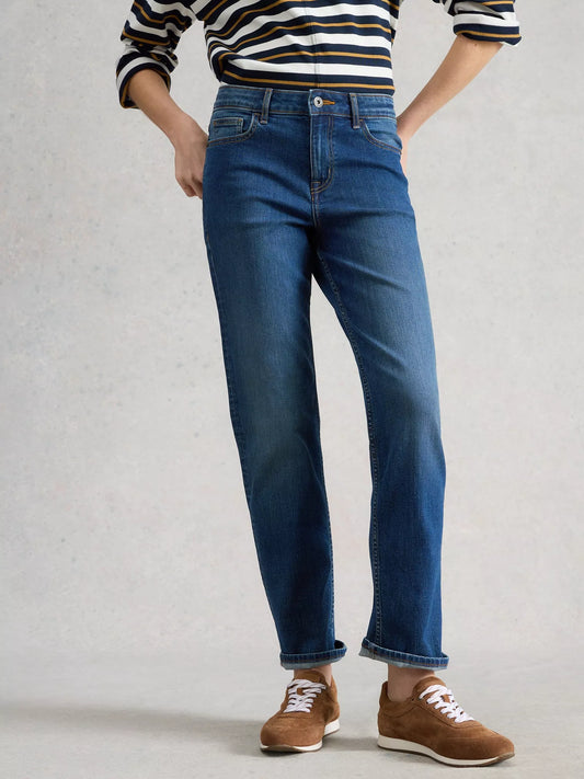 White Stuff | Taylor Straight Jean | Mid Denim