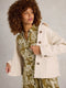 White Stuff | Eden Denim Collared Jacket | Light Natural
