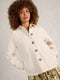 White Stuff | Eden Denim Collared Jacket | Light Natural