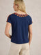 White Stuff |  Neva Embroidered V Neck Top